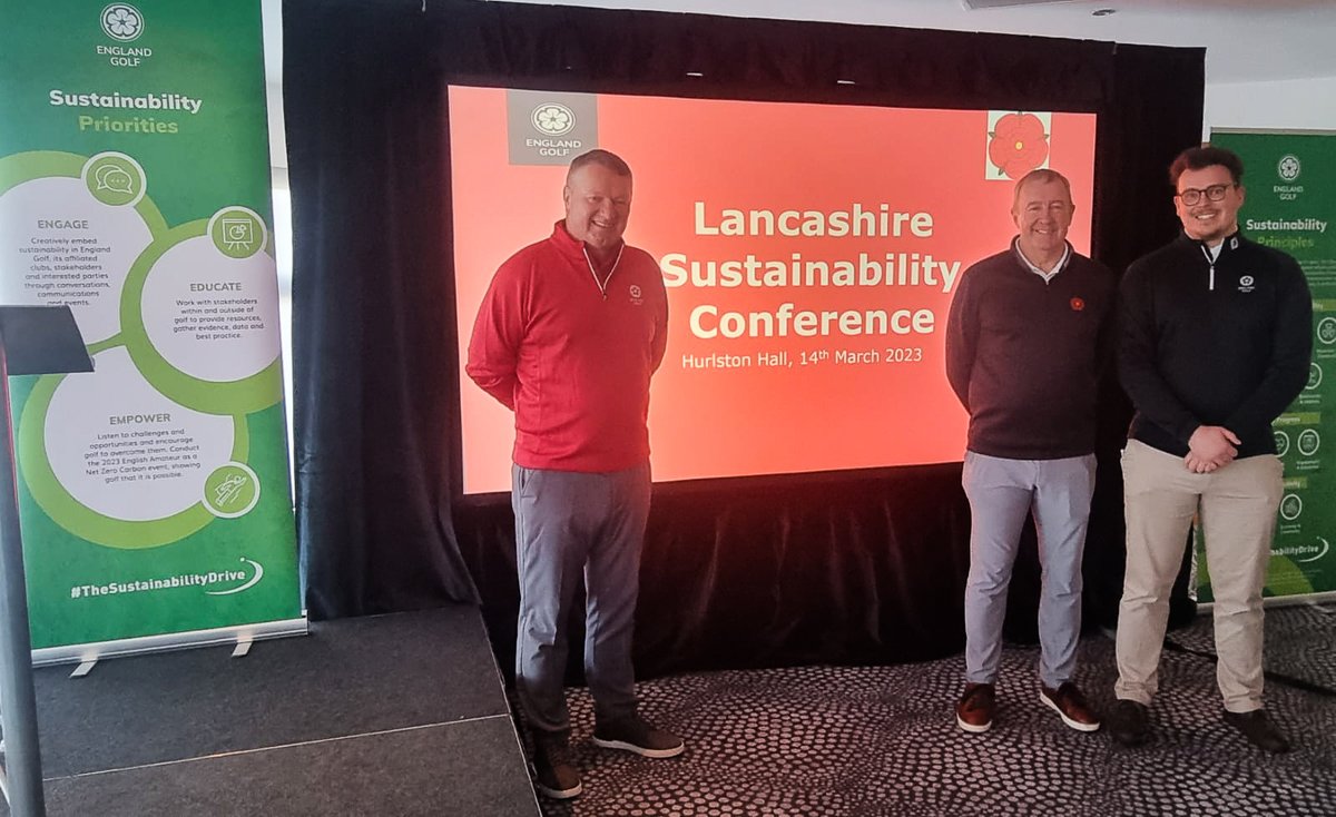Great support from <a href="/Lancashiregolf/">Lancashire Golf</a> clubs, over 150 delegates <a href="/HurlstonHall/">HurlstonHall</a> for the 2023 Sustainability Conference. Outstanding speakers: <a href="/philharvey63/">Phil Harvey</a> <a href="/alistairbeggs/">Alistair Beggs</a>  <a href="/johnfry12/">John Fry</a> @EGSustainable <a href="/Ecology1BIGGA/">Ecology @ BIGGA</a> Presentations on our website lancashiregolf.org  #leadingtheway🌹