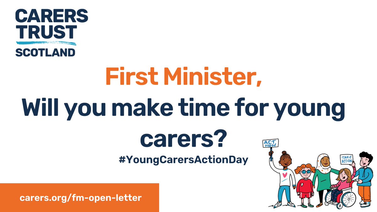 📝 We've signed an open letter calling on the First Minister to make time for young carers this #YoungCarersActionDay

➡️ Read and sign the letter here: carers.org/fm-open-letter