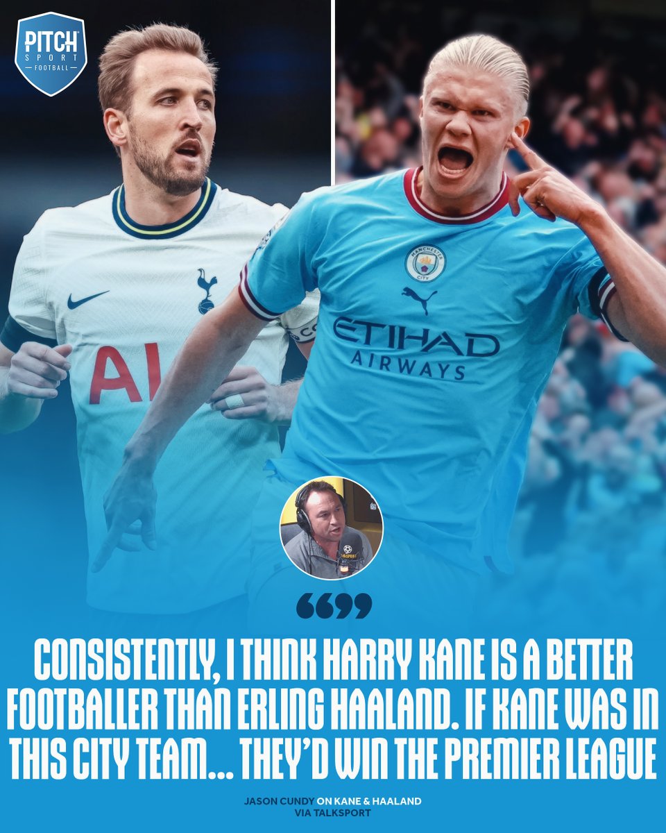 PitchFooty's tweet photo. Jason Cundy picks Kane over Haaland😲👀

Who are you taking up front? Let us know in the comments!🔽

Download the #pitchfooty app today 📲https://t.co/lw0d8u3cZx

#kane #haaland #thfc #mcfc #football #footballfans https://t.co/AQmh70clkm