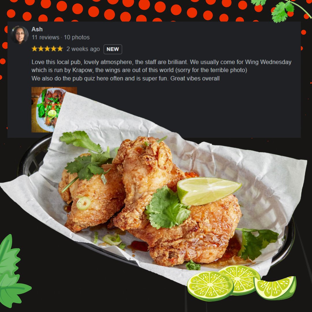 Ash said it, our wings are 'out of this world'😏 Come enjoy #WingWednesday with us to see why, here👇 📍 @amazinggraceldn 📍 @lordraglane17 📍 @adamandevee9 📍 @lordnapierstar 📍 @heathcotestar 🥡 @Deliveroo & 30% off on @ubereats_uk using code '30KRAPOW30'