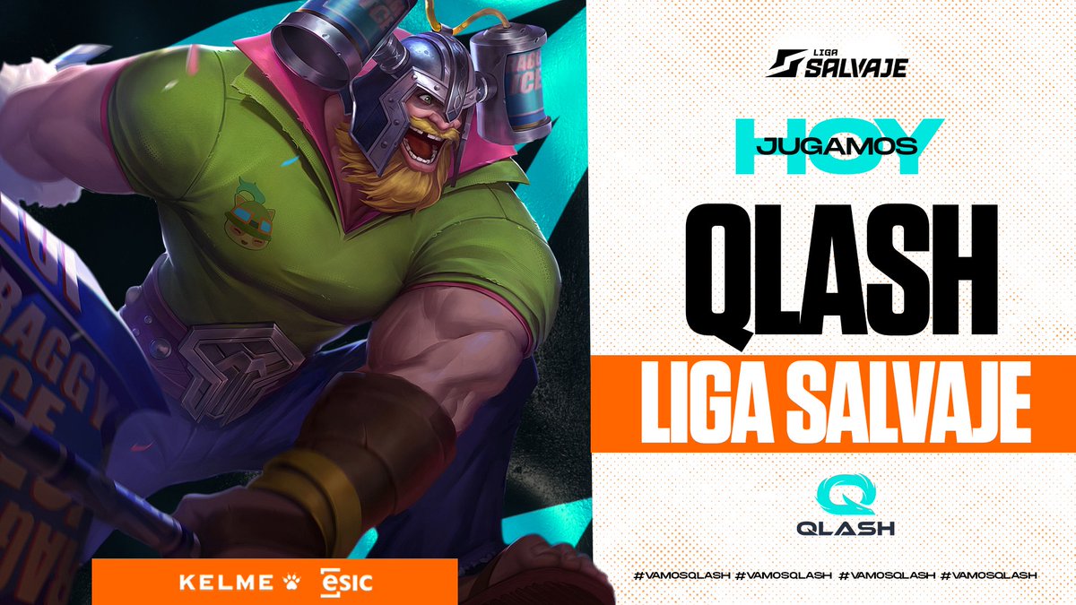 HOY nos toca #LigaSalvaje 🏆

Objetivo claro, vamos a por ese primer puesto.
Nos vemos a las 20:30 contra <a href="/Cordoba_Gaming/">Córdoba Patrimonio Esports</a> .

🎥 twitch.tv/oscarbk_

¡Suerte equipo! #VamosQLASH 🐉