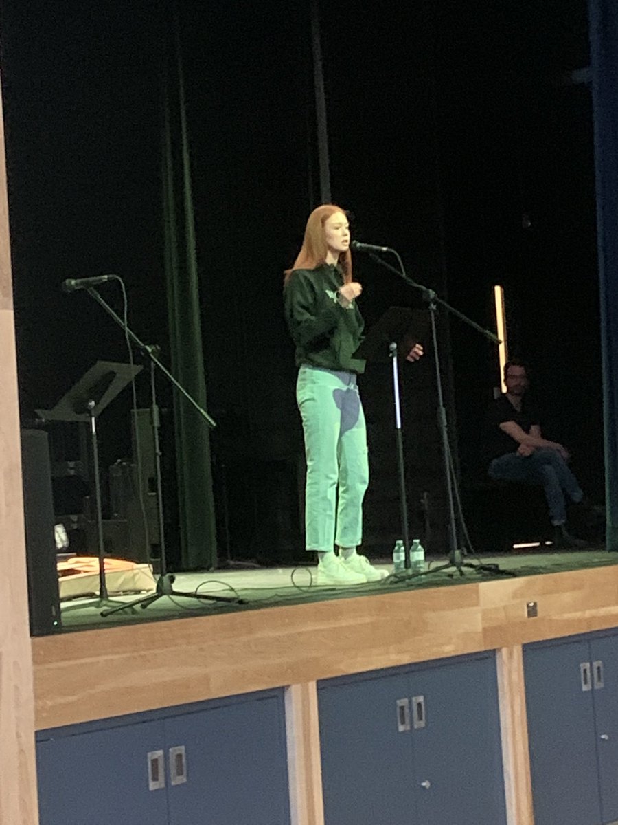 mrs_watton's tweet photo. We had such an amazing visit today from @RachelCousins19 who spoke to us about her journey with being bullied in junior high and coming out the other side stronger! She also spoke on normalizing mental health. The students and staff of @ParadiseInterm1 were so inspired! https://t.co/cgKUPGIqRv
