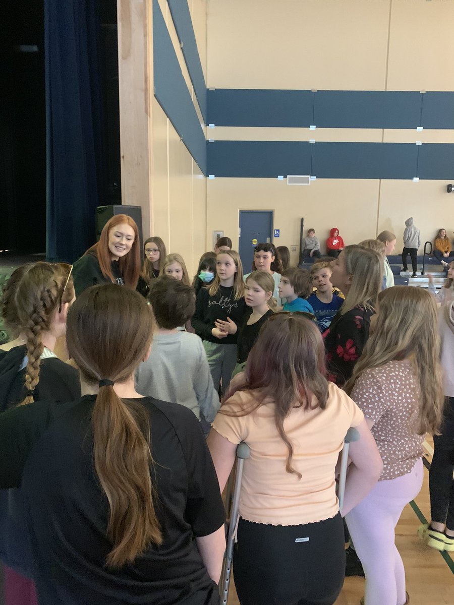 mrs_watton's tweet photo. We had such an amazing visit today from @RachelCousins19 who spoke to us about her journey with being bullied in junior high and coming out the other side stronger! She also spoke on normalizing mental health. The students and staff of @ParadiseInterm1 were so inspired! https://t.co/cgKUPGIqRv