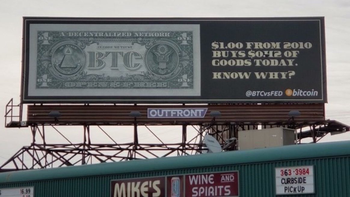 BREAKING 📰: #BITCOIN billboard in Kansas City, USA 🇺🇸
