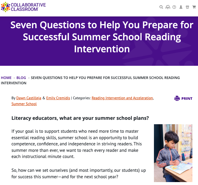 EmilyCremidis's tweet photo. Starting to plan for summer school? Here's a blog to help you consider reading intervention: https://t.co/SYoFOaEY6O
#literacy #collabclass #foundationalskills #summer #summerschool https://t.co/rGbH55p9q0