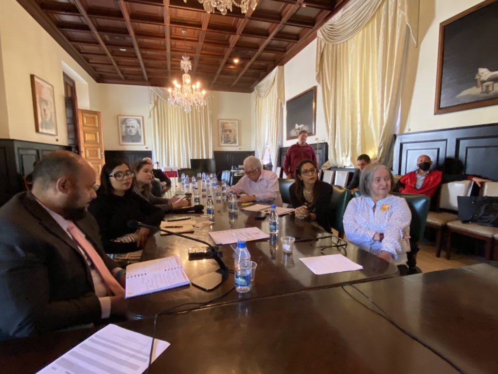 MataVictoria's tweet photo. En @CPPESI_AN @Asamblea_Ven. Agenda: informe del pdte @TimoteoZambrano sobre II Encuentro Binacional parlamentario-empresarial entre Venezuela y Colombia y Estatus de proyecto de Ley de Cooperación Internacional . @jorgerpsuv @delcyrodriguezv @yvangil @CancilleriaVE 📸vicmata https://t.co/lXW1Z1IVNR