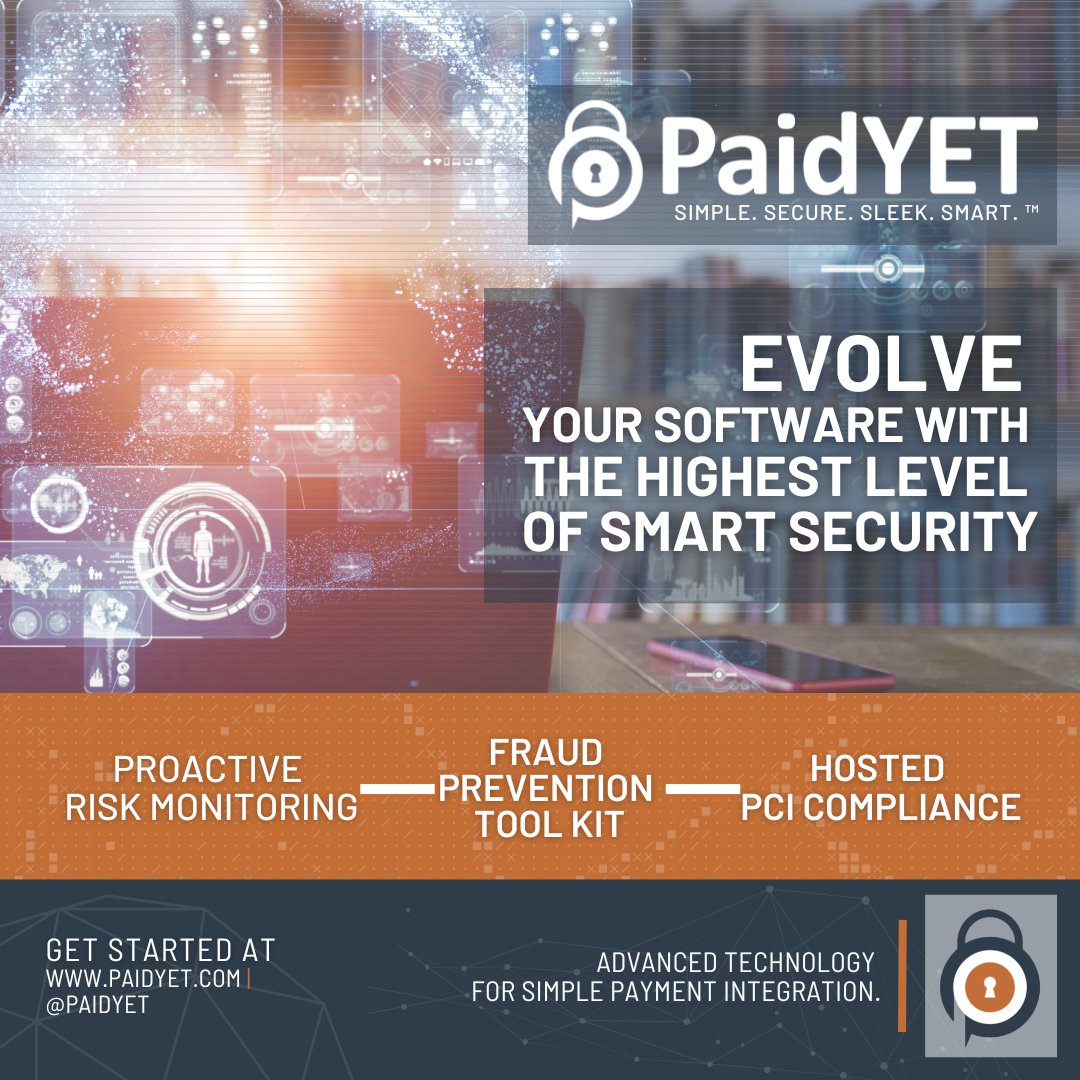 Our machine-learning #technology is constantly evolving to better prevent fraud. You can sleep comfortably knowing our #security analysis tools never stop and your business is in good hands.

Get started today at paidyet.com or shoot us a DM!👨‍💻💵💳🔐📈