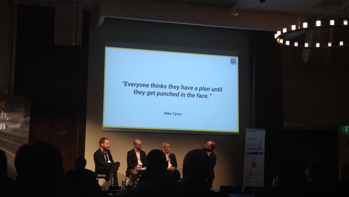 Khoramyar's tweet image. One of the best slides, in a cyber security session, ever. #Netnod #Netnodmeeting #CyberSec