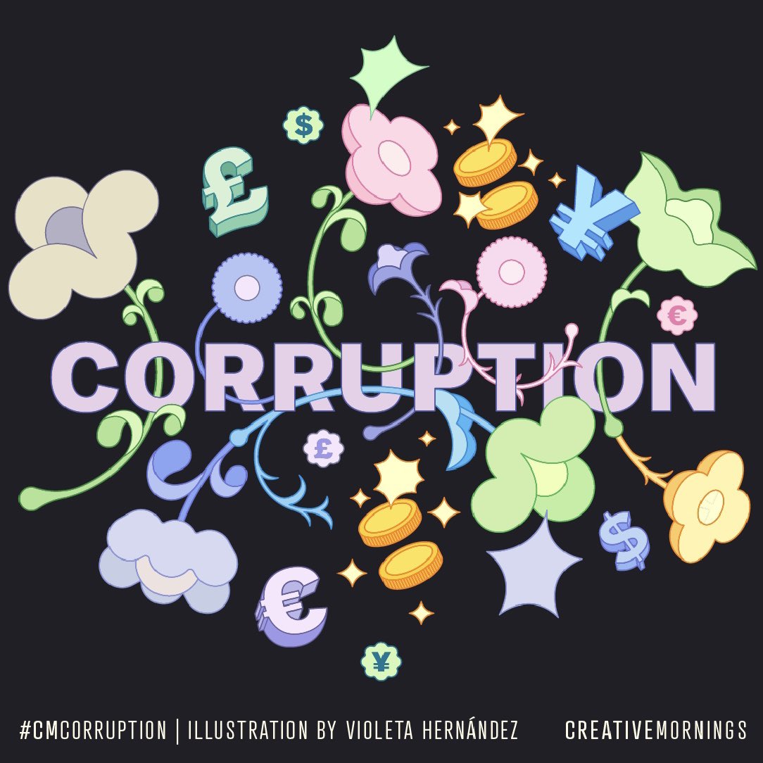 Meet Violeta Hernández, our March illustrator for #CMCorruption! She specializes in the field of brand identity and commercial illustration. Explore some of Violeta’s favorite works 👉 Corruption #CreativeMornings