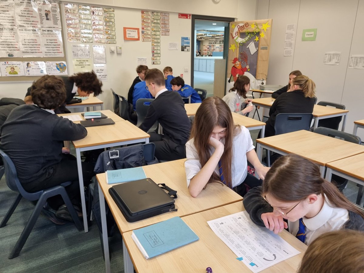 S1 Playing No Snakes No Ladders. Scaffolded Structured Production of Language to build their confidence and fluency for Spontaneous Talking and Listening. 
#BrechinLearning
#BuildingEffectiveCommunicators
#BrechinValues
#Achievement
#Friendliness 
<a href="/BrechinHigh1/">Brechin High School</a> 
<a href="/BrechinLanguage/">@BrechinLanguages</a>