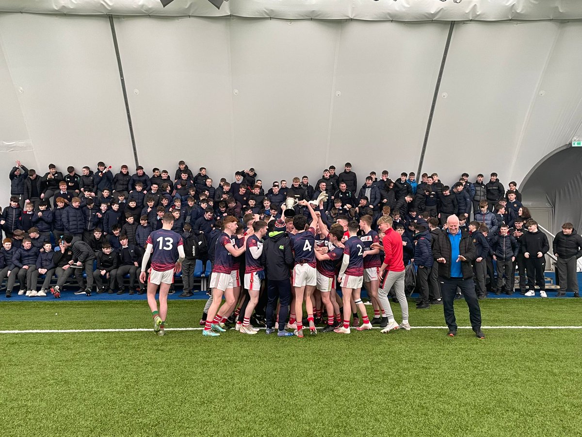 StMuredachs's tweet photo. Congrats to our Junior footballers who won the Colleran Cup today with a fine win over Ballinrobe CS. Also well done to the coaches, Mr Lyons and Mr Murphy. 🏆🏐👏👏👏 https://t.co/WqULYTMY4k