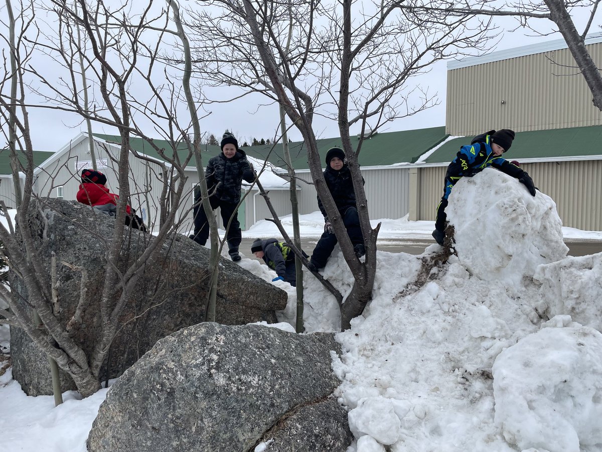 HuxterClass's tweet photo. On Mar 15, Mrs Stokes 2/3 class at Lumsden Academy darted outdoors to get some outside play in before the storm hits #DartOutdoors @schoolsportsnl @NLESDCA https://t.co/ANP8FMJimB