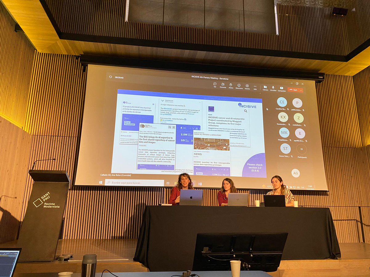 It's a true pleasure contributing to the dissemination of <a href="/IncisiveEu/">INCISIVE project</a> and seeing you all face-to-face ☺️