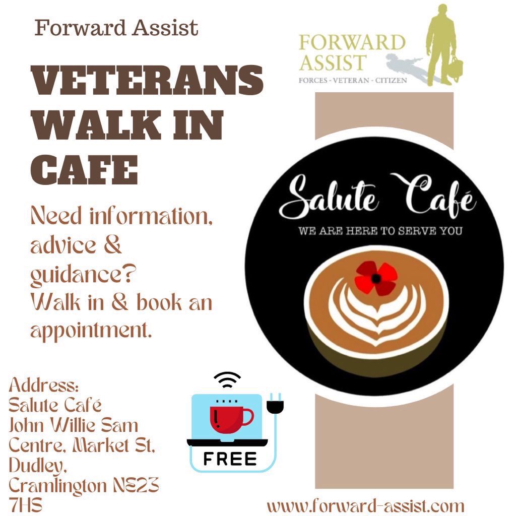 ForwardAssist1's tweet photo. Salute Cafe @SaluteHerUK Is A Community Cafe With A Purpose ๐@SaluteHerUK @FamilyFirst_FA #Cook2Give #Soldier2Citizen #PayItForward #Veterans
Coffee-Connection-Community https://t.co/1N4vXfjoJj