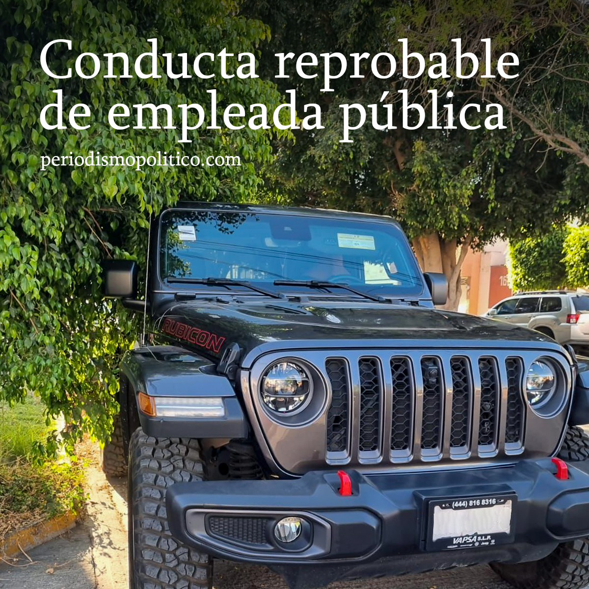 En un incidente vial podemos exhibir nuestra calidad como personas y como servidores públicos, en su caso.

Si Miriam “N”, se exhibió ayer prepotente y arbitraria al intentar darse a la fuga luego de chocar contra otro vehículo, puede suponerse su proceder en el <a href="/PJESLP/">Poder Judicial del Estado de San Luis Potosí</a>.