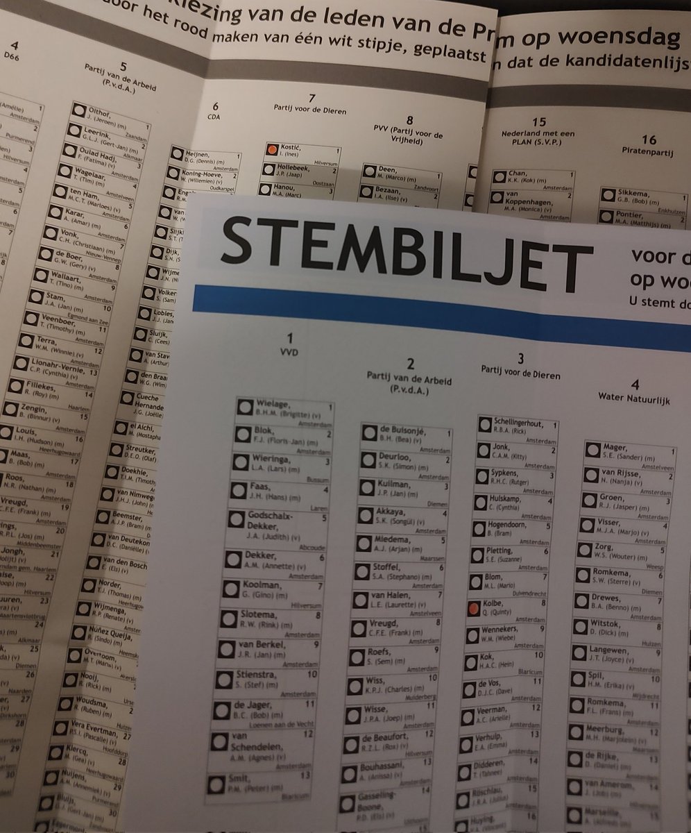 feestbrood's tweet image. Zojuist gestemd op @InesKostic en @puinty! 💚
Heb je nog niet gestemd? Je hebt nog twee uur de tijd! Wat mij altijd helpt te motiveren is de wetenschap dat rechtse en extreemrechtse mensen, helaas, óók gaan stemmen. Er staat veel op het spel! #StemLinks #stemopeenvrouw