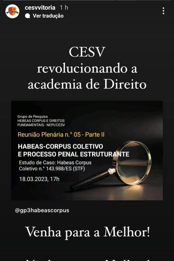 kaweiki's tweet photo. O "Remédio Heróico" constitucional valorizado como deve ser.
O CESV sempre na vanguarda!
@cesvvitoria
@gp3habeascorpus https://t.co/BcBL7E3WVt