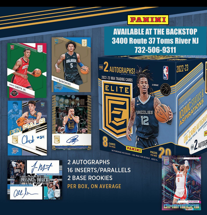 DoctorWaxBattle's tweet photo. 2022-23 Panini Elite Basketball Hobby Box #panini #basketballcards #nba #whodoyoucollect #sportscards #basketball #thehobby #paniniamerica #nbacards #baseballcards #topps #footballcards #rookiecards #jamorant #PaoloBanchero #tomsriver #nj #doncic #jabarismith #JadenIvey #Lebron https://t.co/OD2MNn5aMz