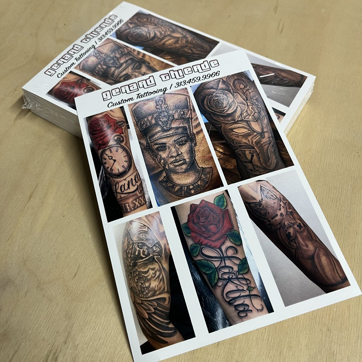 inscriptu's tweet image. We do flyers for all kinds of artists! Painters, sculptors, illustrators, and of course tattoo artists! 

Come by Inscriptu for custom flyers–with options like high gloss, matte, double-sided, custom shapes and more! 

inscriptu.com