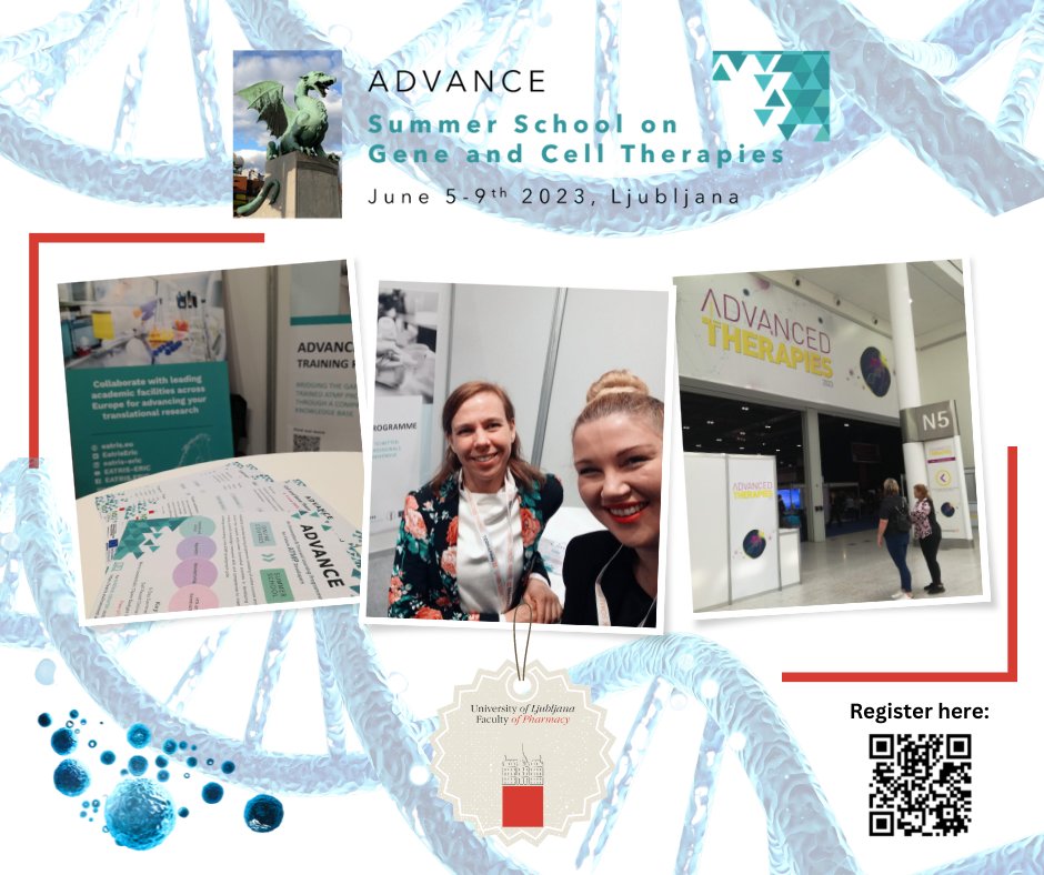 Na konferenci Advance Therapies 2023 v 🇬🇧 <a href="/UL_FFA/">UL Fakulteta za farmacijo</a> predstavlja 𝗔𝗗𝗩𝗔𝗡𝗖𝗘 𝗽𝗼𝗹𝗲𝘁𝗻𝗼 𝘀̌𝗼𝗹𝗼 𝘀 𝗽𝗼𝗱𝗿𝗼𝗰̌𝗷𝗮 𝗰𝗲𝗹𝗶𝗰̌𝗻𝗲𝗴𝗮 𝗶𝗻 𝗴𝗲𝗻𝘀𝗸𝗲𝗴𝗮 𝘇𝗱𝗿𝗮𝘃𝗹𝗷𝗲𝗻𝗷𝗮!🧬

➡️Več o poletni šoli na: ffa.uni-lj.si/raziskave/proj…

 #NOO #NextGenerationEU <a href="/EatrisEric/">EATRIS</a>