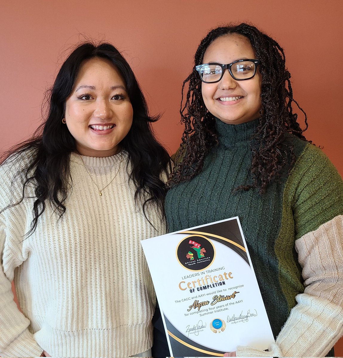 Ms Padi Kong and I are proud to celebrate our student leader Alyssa Stewart at the African American Youth Initiative Leadership luncheon today. She is a star. <a href="/TWTrojans/">Tosa West</a> <a href="/CUWisconsin/">Concordia University Wisconsin</a>