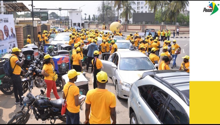 TheTeamPrado's tweet photo. of Governor Sanwo-Olu

The colorful road show, a brainchild of Team Prado, a private initiative made up of Nigeria's finest and best brains from all walks of life promoting and campaigning for the re-election of Governor and the actualization of Asiwaju Bola Tinubu presidency https://t.co/9MxIJHlwZ8