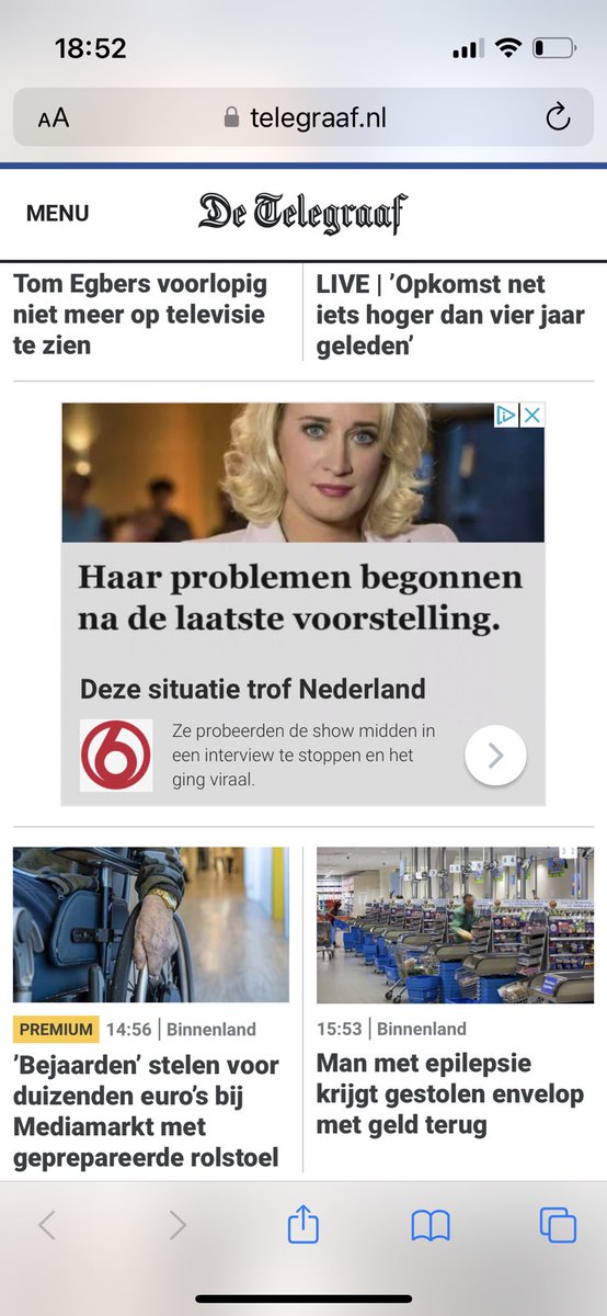 PhileasFox's tweet photo. Ongelooflijk dat dit vandaag de dag nog kan met advertenties van @GoogleNL @telegraaf @Jinek_RTL @jortkelder @iab @ADnl - crappy ads by Google https://t.co/42BBnXJwzV