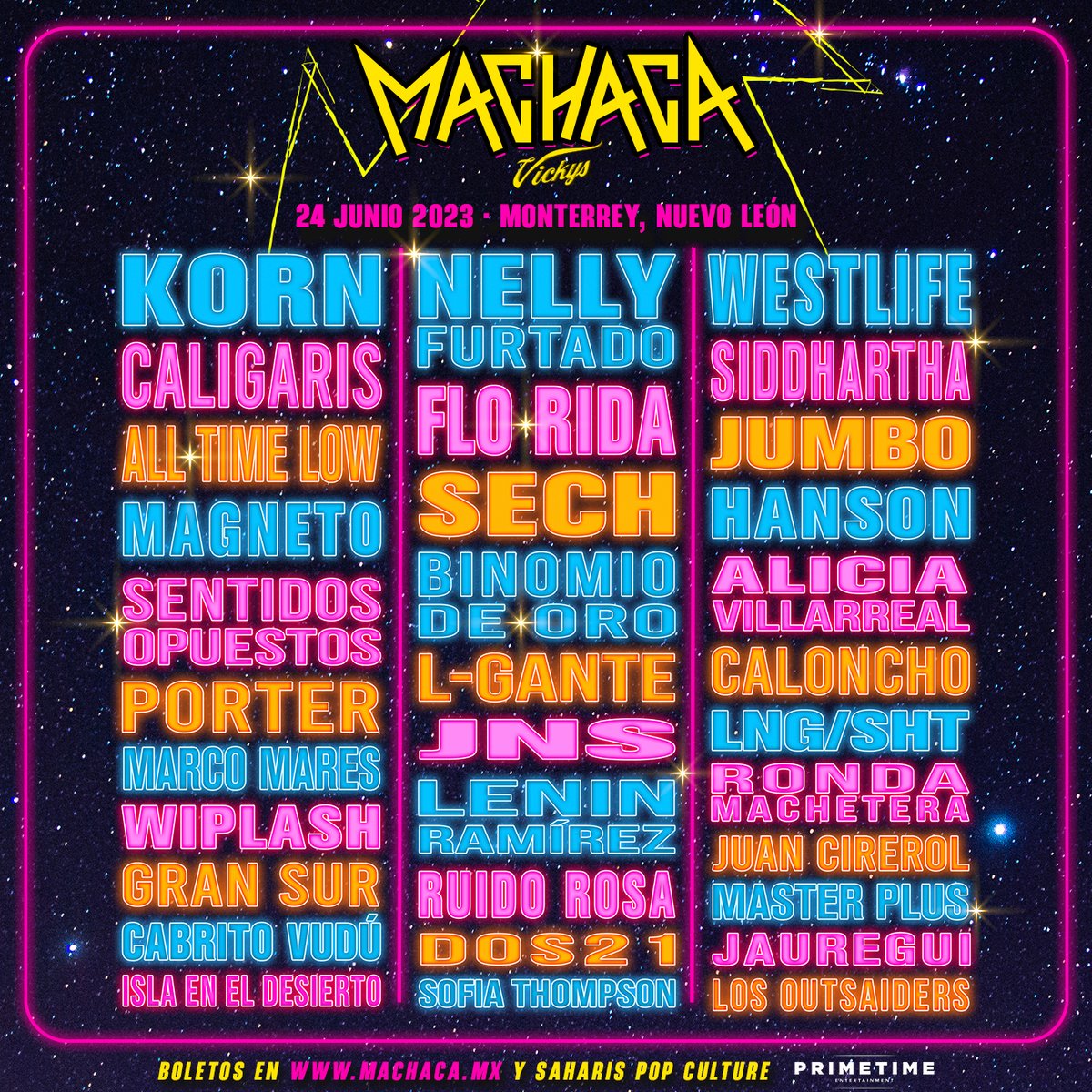 westlifemusic's tweet photo. Thrilled to be headlining Machaca festival in Mexico, what a lineup! Tickets now on sale, we can’t wait! https://t.co/MoMAQKcPpo https://t.co/dl0PJc90cx