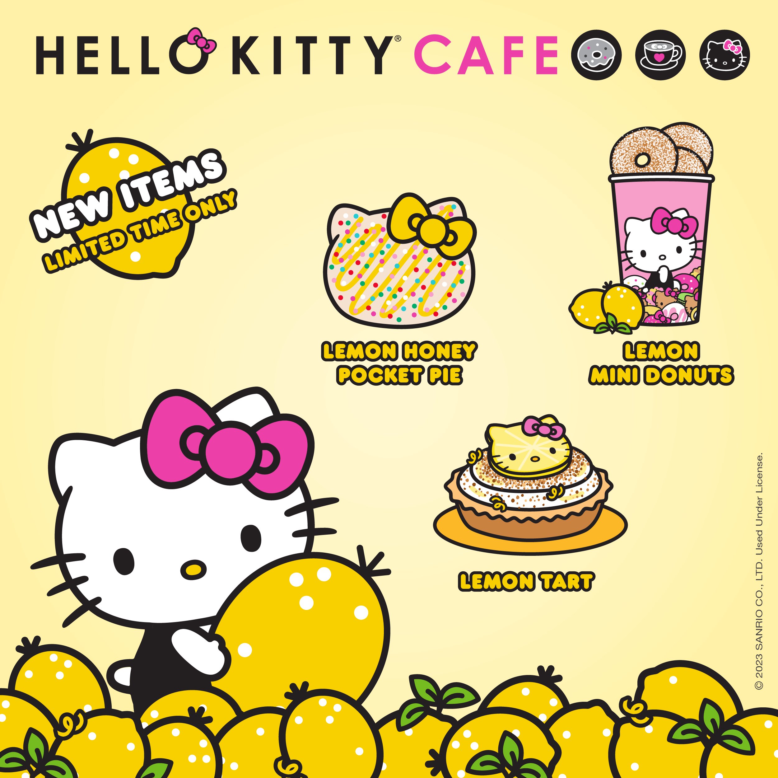 Hello Kitty Cafe on X: Our lemony sweet menu is back! 🍋 Bring