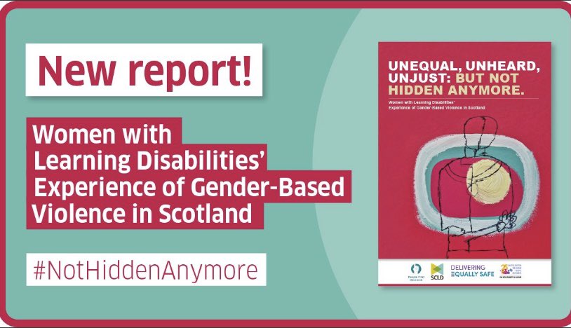 This landmark report from @SCLDNews is essential reading for anyone who cares about the #humanrights of women who have #learningdisabilities. 
Their experience of gender-based violence and access to justice has for too long been hidden from the mainstream debate #NotHiddenAnyMore