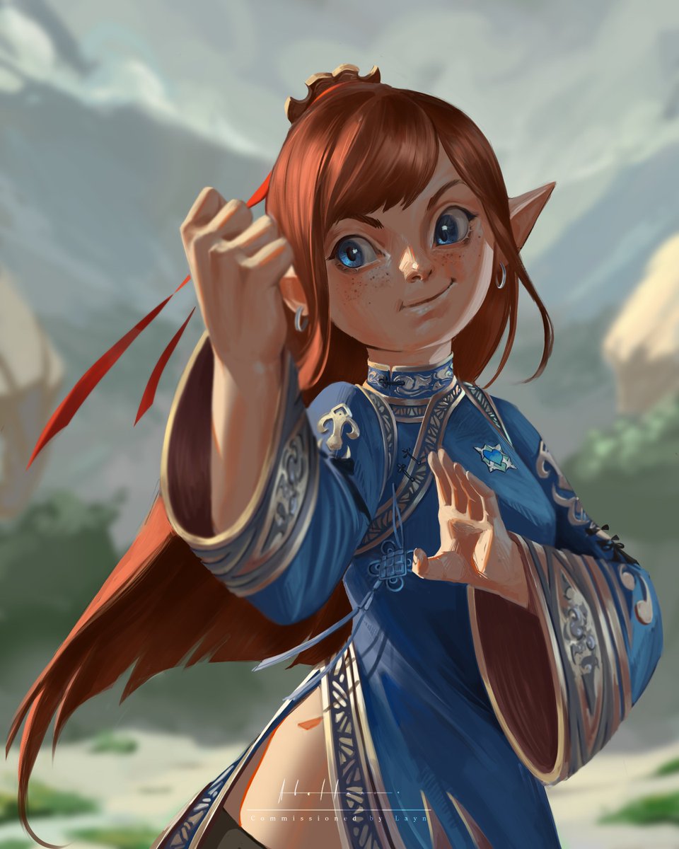 LairBug's tweet image. First ever Lalafell commission for @Layn_MacLeod !✨

#FFXIVART #FF14 #FFXIV
