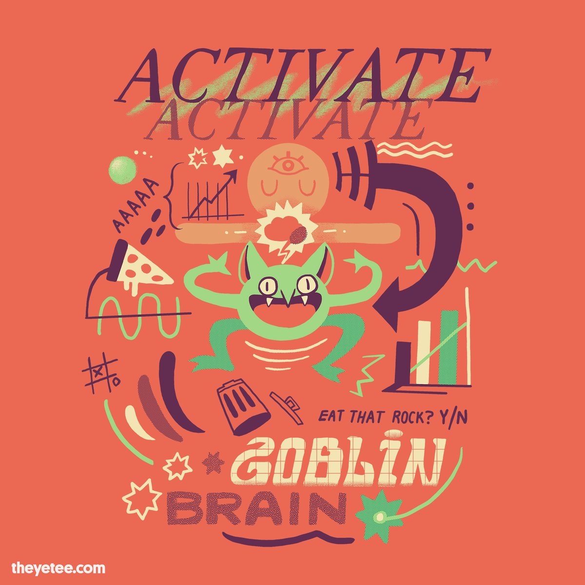 「Stand back and give him some space, he's」|The Yetee 🌈のイラスト