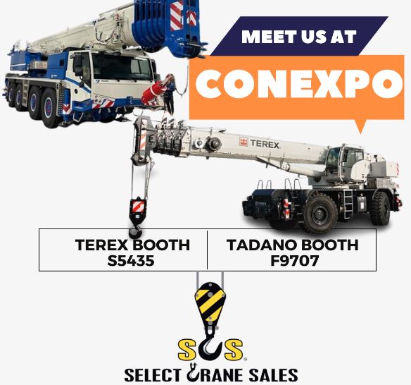 CraneNetwork's tweet photo. Meet Us At CONEXPO Booth Tadano F9707 and Terex S54355

https://t.co/2InylSFRqF

#CONEXPO2023 #CONEXPO #Cranes #CraneSales #CranesforSale #Lifting #Rigging #UsedCranes #TadanoCranes #TerexCranes #SelectCrane

@select_crane https://t.co/361VLbfzpN