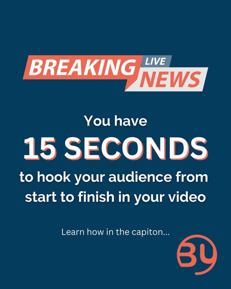 brandyourselfmn's tweet photo. The first 15 seconds determines if someone will watch your video start to finish. Tell them your video topic, outcomes, and a real juicy hook so they stay on until the end. 

Tag a friend who is new to the video creation scene and is in need of some good insight!
#brandyourself https://t.co/rQQIKCjMI3