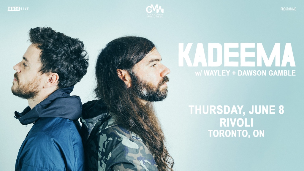 JUST ANNOUNCED: <a href="/kadeemamusic/">Kadeema</a> is taking over Toronto's <a href="/RivoliToronto/">Rivoli</a> on June 8th w/ <a href="/wayleymusic/">Wayley</a> &amp; <a href="/GambleDawson/">Dawson Gamble</a>! ✨ Tickets on-sale now: https: bit.ly/Kadeema-TO 🎟️

Presented with <a href="/CMW_Week/">1</a>

#Kadeema #CanadianMusicWeek #CMW2023 #wayley #dawsongamble #Toronto #YVR