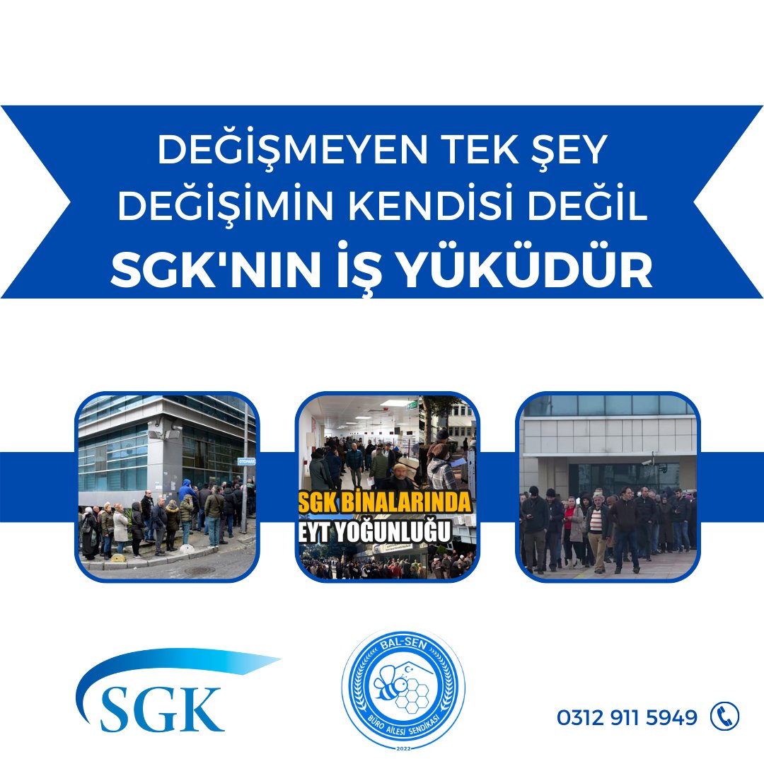 #SGKPersoneli nin yoğum iş yükü karşısında aldığı ücret en düşük memur maaşı olmamalı,

Mali yönden özlük hakları bir an önce iyileştirilmelidir.