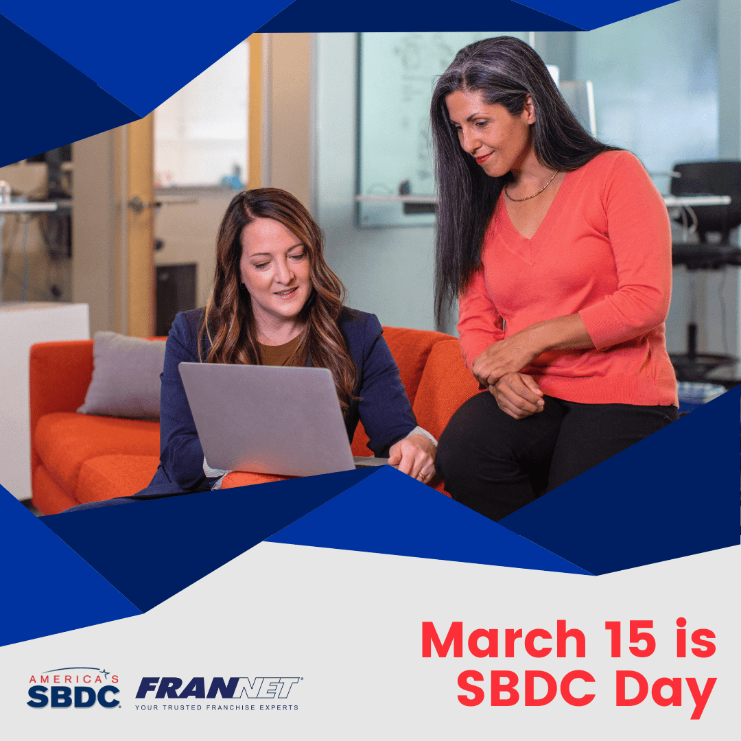 Happy #SBDCDay from all of us at FranNet! Today, we celebrate the amazing work of small business development centers across the country! 

Has your local SBDC helped your small business reach new heights? Tell us about your success story in the comments!

 #FranNet #Business