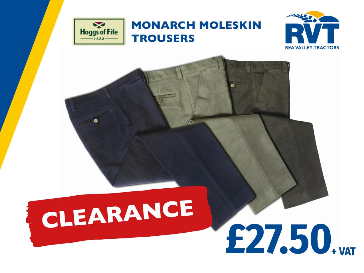 🌟Clearance price on these mens Hoggs of Fife Moleskin Trousers 🌟
Available in Navy, Olive, Dark Brown & Dark Olive
RRP £69.95 our price £27.50+VAT

Buy online: ow.ly/3Bh850Nj7Nl

#onlineshop #clearance #trousers #countrywear #hoggsoffife