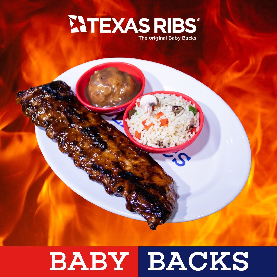 ¡Hoy te invitamos a probar nuestras #babybackrib las consentidas de la casa!
#babyback #texasribs #txr #txribs #ribs #costilla #bbq