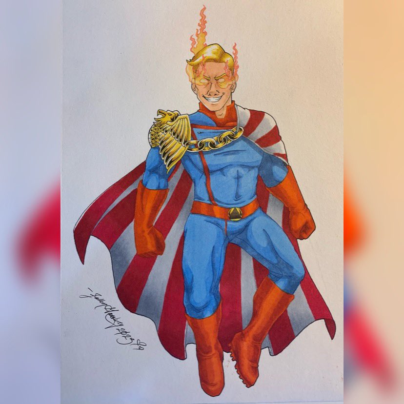 gibbiiginnii's tweet photo. HOMELANDER β’ FEB 2023
.
#Homelander #Vaught #TheBoys #Copic #MarkerArt #SuperVillain #SuperHero https://t.co/HKLAbvJiuJ