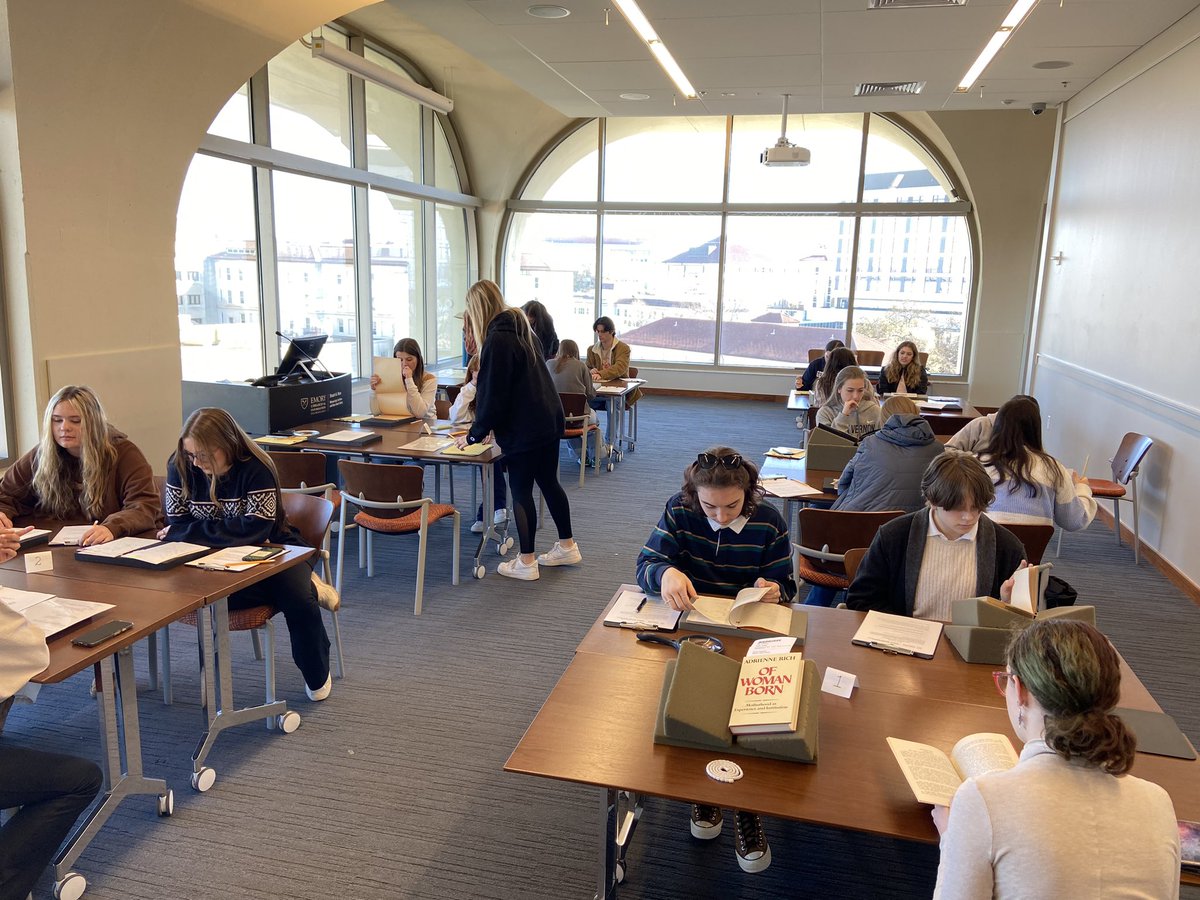 our_ms_brooks's tweet photo. AP Lit students explore archival research contextualizing Toni Morrison’s Sula @EmoryRoseMARBL - an incredible ATL resource! Proud of their insightful questions and connections, and always happy when I get to spend the day at the library♥️📚📖 #readingisFUNdamental https://t.co/sy7bgc5AO7