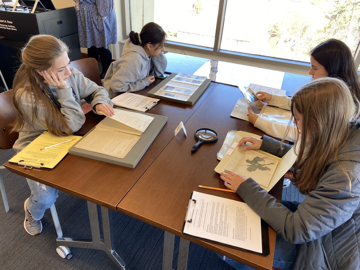 our_ms_brooks's tweet photo. AP Lit students explore archival research contextualizing Toni Morrison’s Sula @EmoryRoseMARBL - an incredible ATL resource! Proud of their insightful questions and connections, and always happy when I get to spend the day at the library♥️📚📖 #readingisFUNdamental https://t.co/sy7bgc5AO7