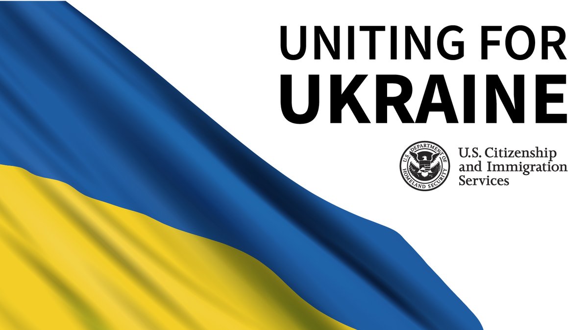 USCIS's tweet photo. If you are a potential supporter of a Ukrainian or their immediate family member as part of #UnitingForUkraine for Ukraine, you must submit Form I-134A, Online Request to be a Supporter and Declaration of Financial Support.
To learn more, visit: https://t.co/Uld1XT7uZz https://t.co/oKuVWb2cNF