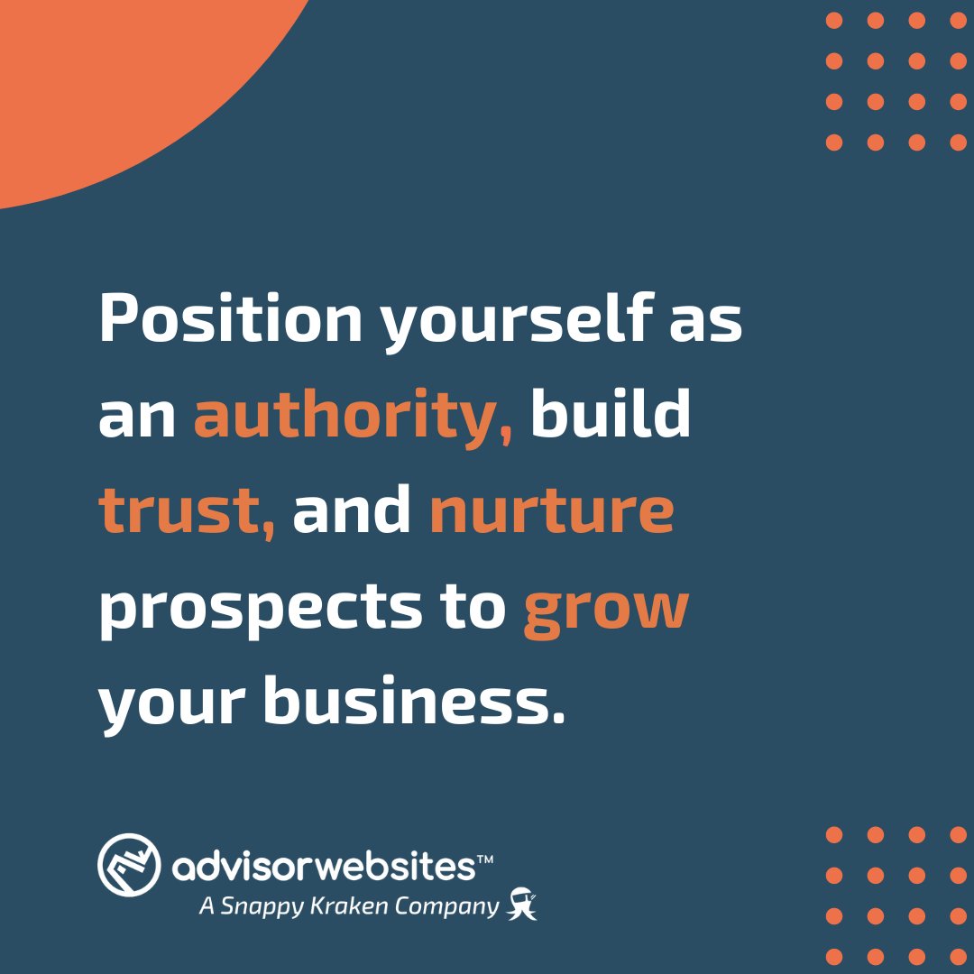 Advisor Websites - A Snappy Kraken Company tweet media