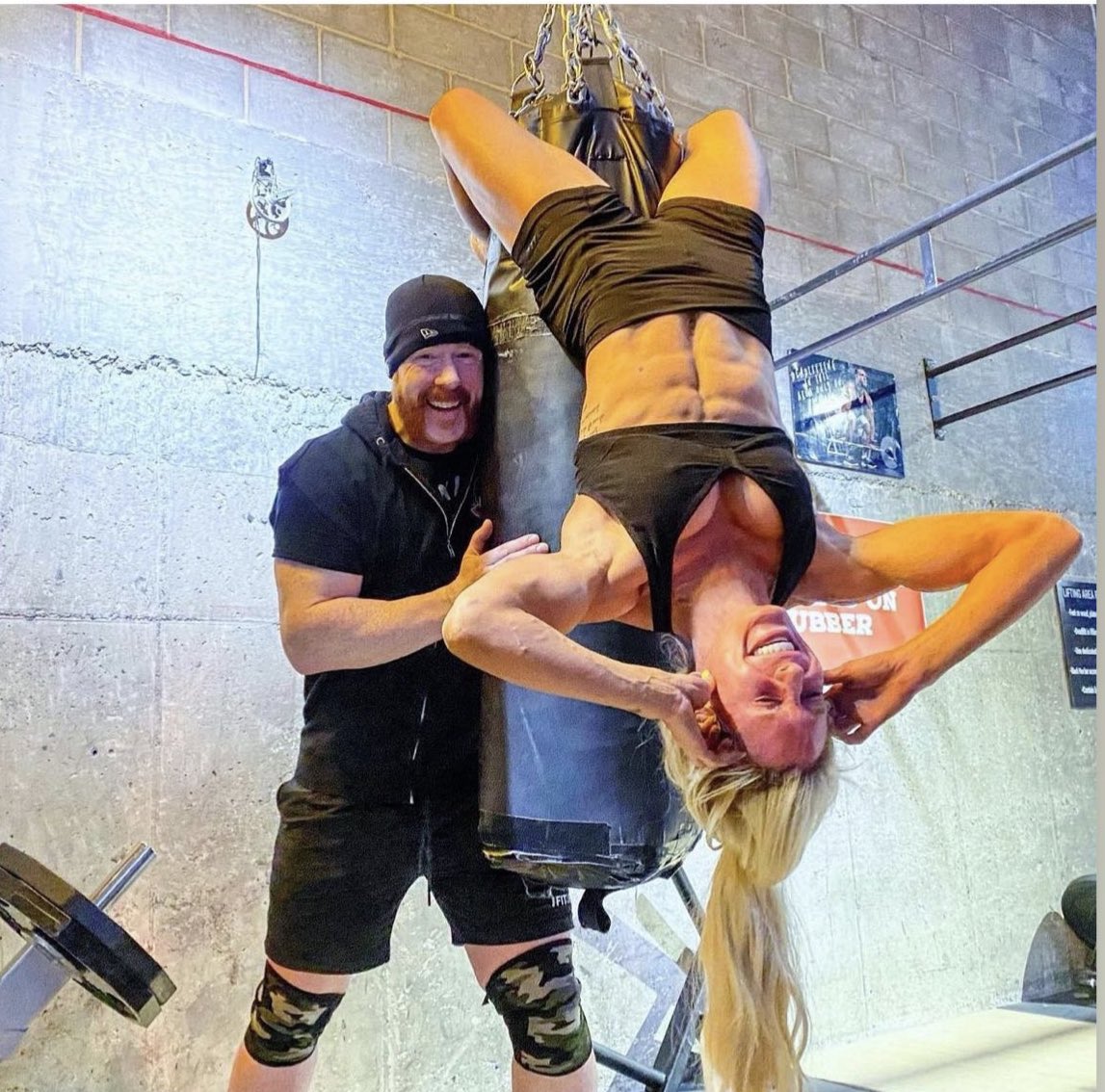 BornToFlyMJ's tweet image. Workout with the Queen… 

And one of his Aunt Kiara’s coaches.