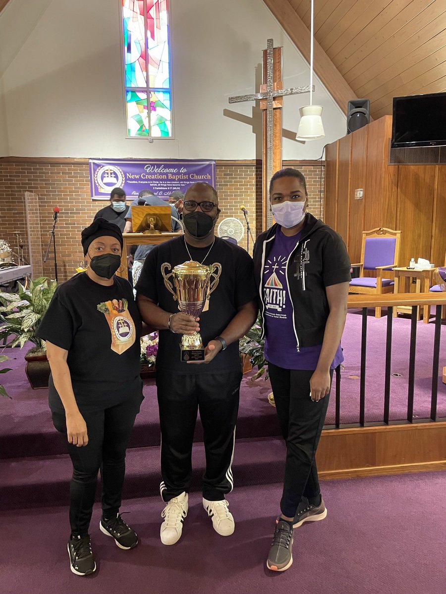 FAITH4Heart's tweet photo. @newcreation1414 ⛪️ credited @FAITH4Heart for playing a major role in their ministries health promotion and positively influencing the health outcomes of their congregants! ⚖️👏🏾🙏🏾🫀🤝

#10YearsofFAITH #FAITH2023

w/ @DrLaPrincess @SharonneHayes @HeartAssocMN @ABCardio1 https://t.co/qZM5SEIVRn