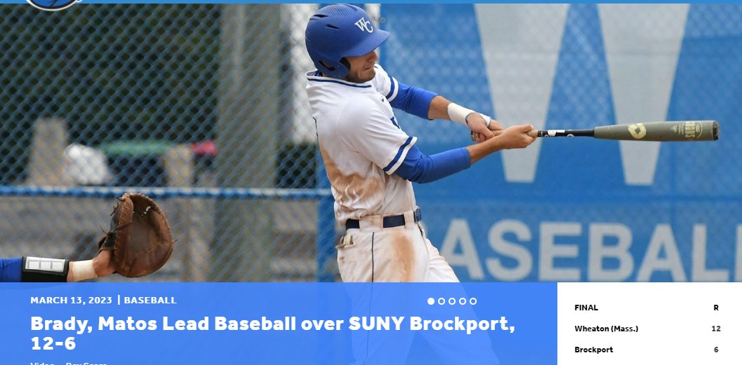 Love this headline! Congrats to Kevin Matos '21 and Cavan Brady '19 on a solid start to their season - Go Lyons!