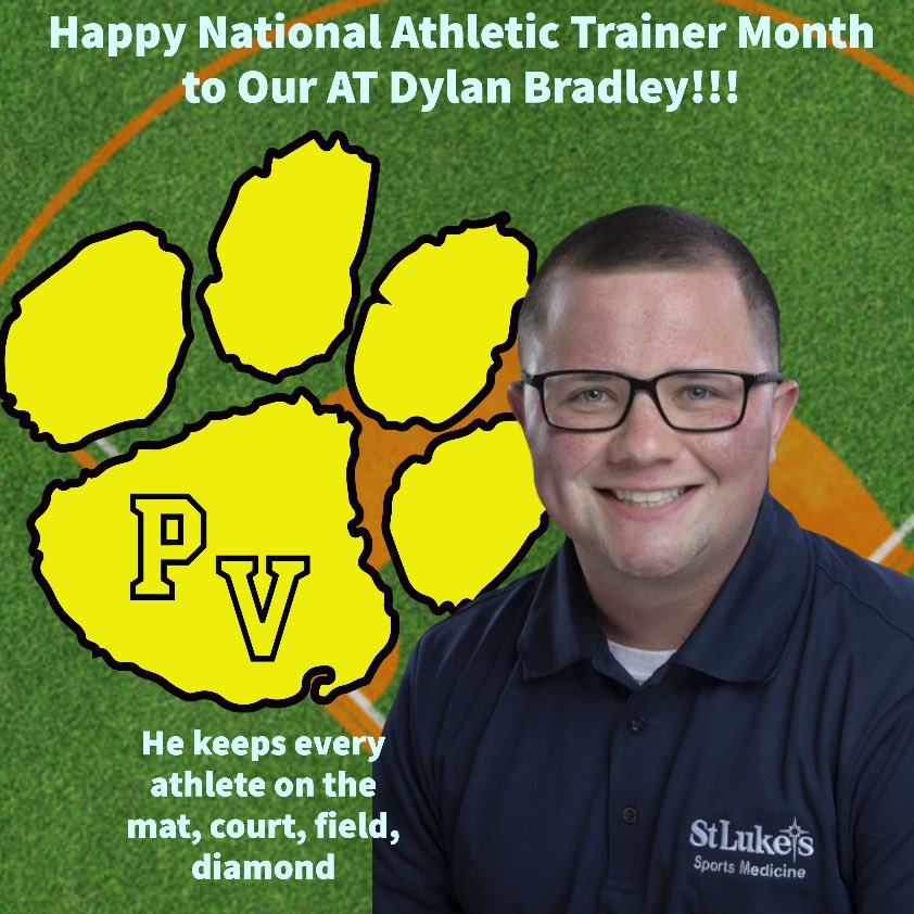 coachmpascoe's tweet photo. Big S/O to @PVSDsports athletic trainer @valley_panther for all the work he does to our athletes competing! Hardest working AT I know! #MedicMan #AlwaysBusy https://t.co/SzTI1DCDzF