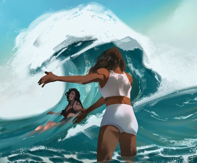 these two korra fanarts   