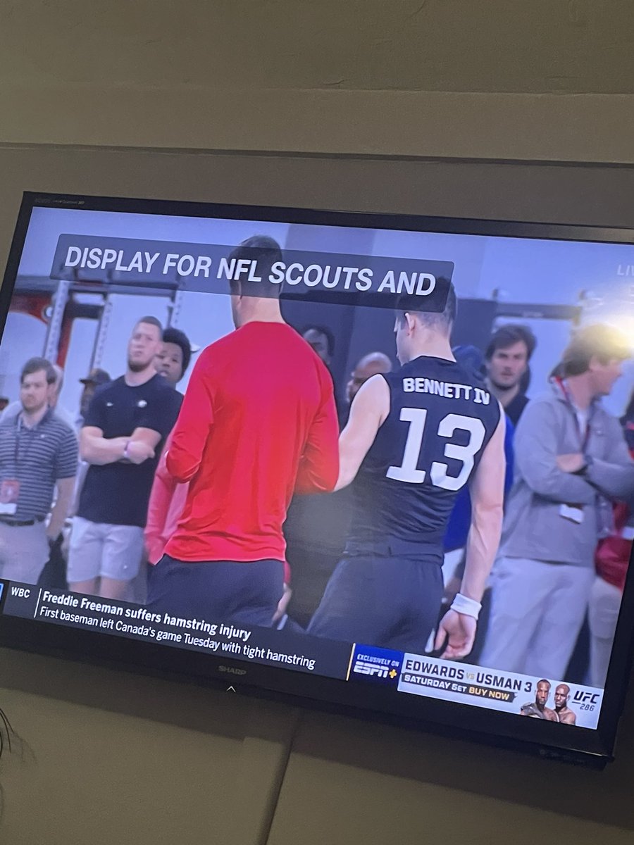 Pretty sweet watching the Georgia Football pro day and seeing a familiar face. So proud of you💪🏽 <a href="/case_cochran/">Case Cochran</a> #UGASC #Championshipway